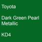 Preview: Toyota, Dark Green Pearl Metallic, KD4.